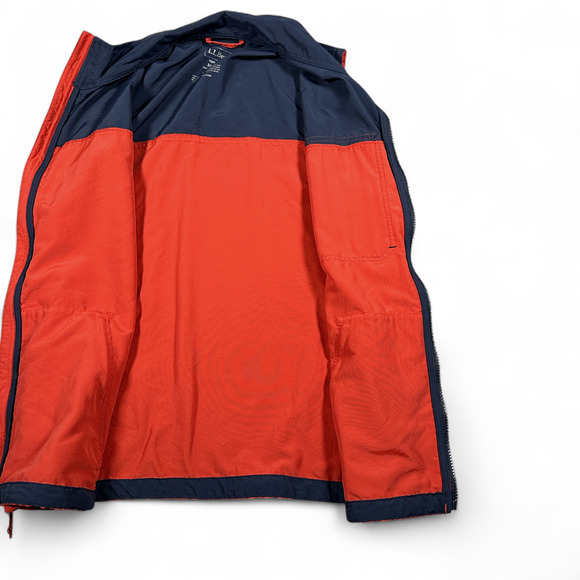 LL Bean Vest Adult MEDIUM Orange Blue Colorblock Mountain Classic Zip Outdoor - Picture 6 of 11